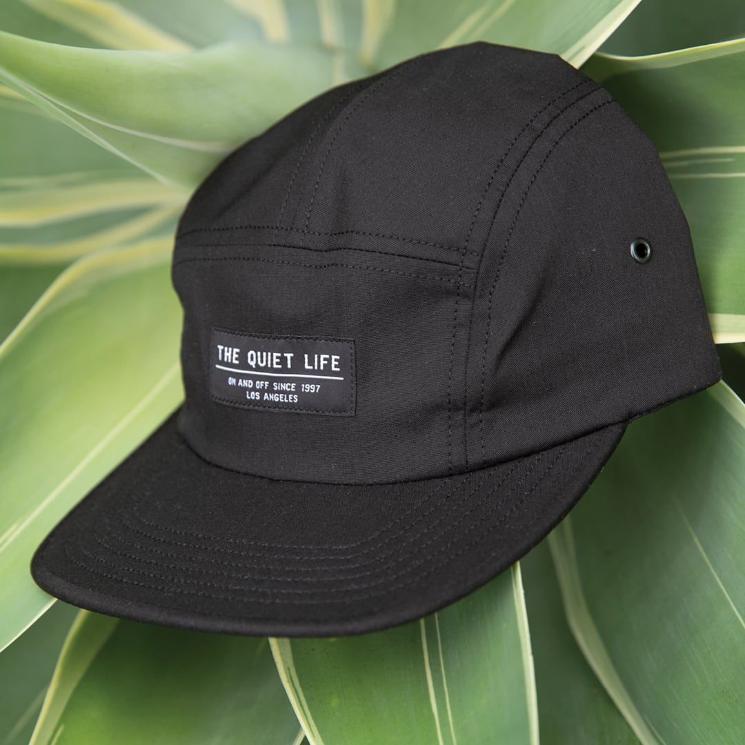 The Quiet Life Foundation 5 Panel Camper Hat Black