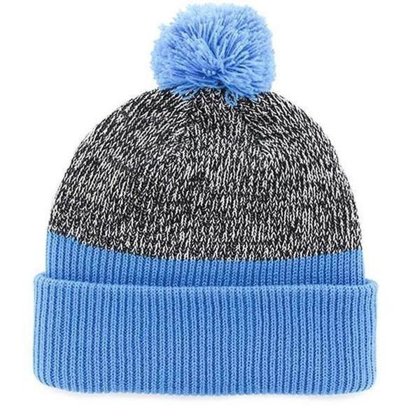 47 Brand Carolina Panthers Backdrop Cuff Knit Beanie Glacier Blue-Black Sheep Skate Shop