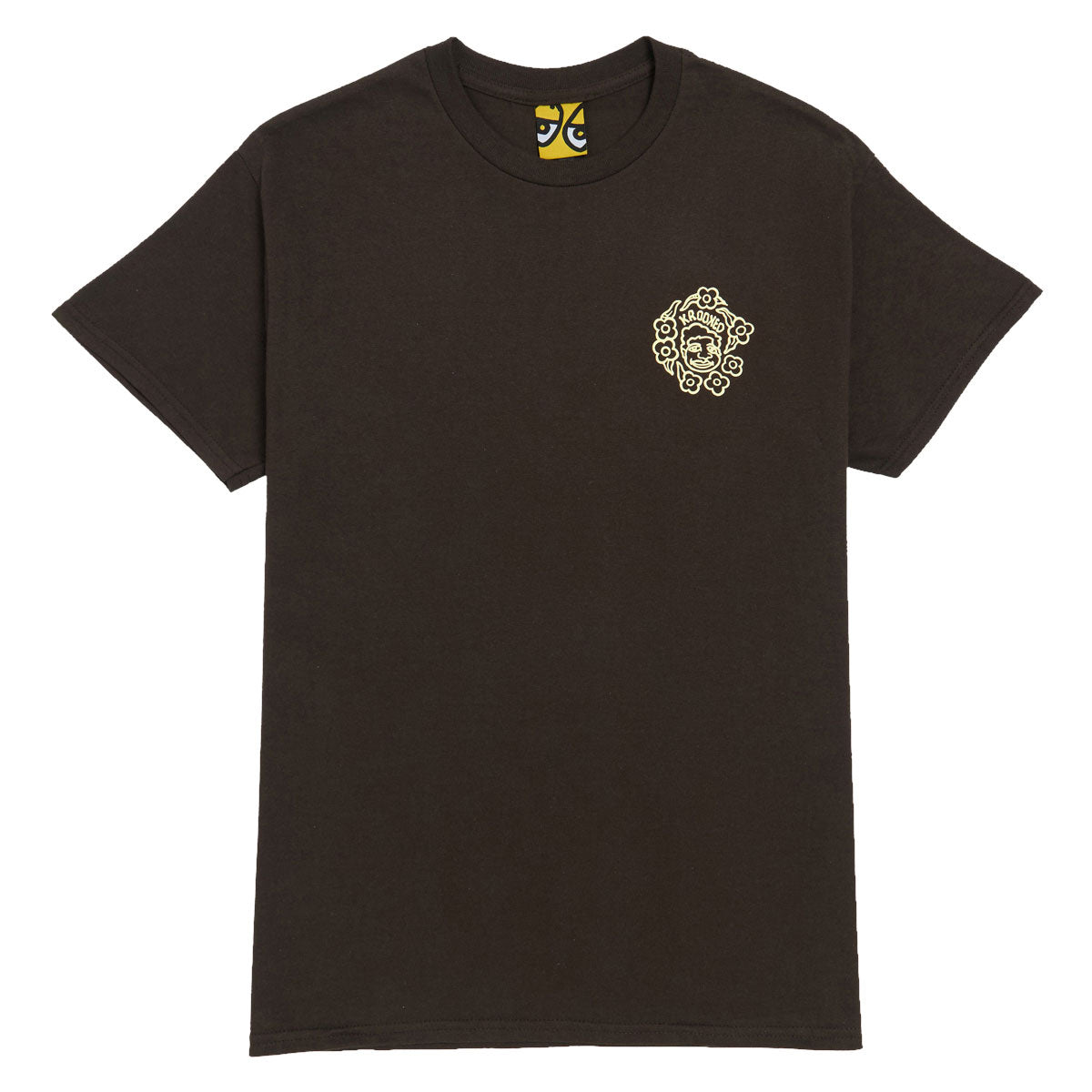 Krooked Skateboards MG T-Shirt Dark Chocolate - Cream