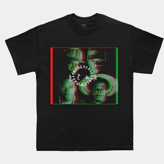 A Tribe Called Quest Double Exposure T-Shirt Black-Black Sheep Skate Shop