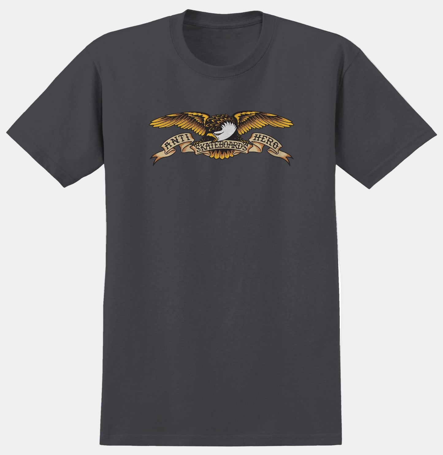 Anti Hero Skateboards Premium Heavy Weight Eagle Tee Graphite