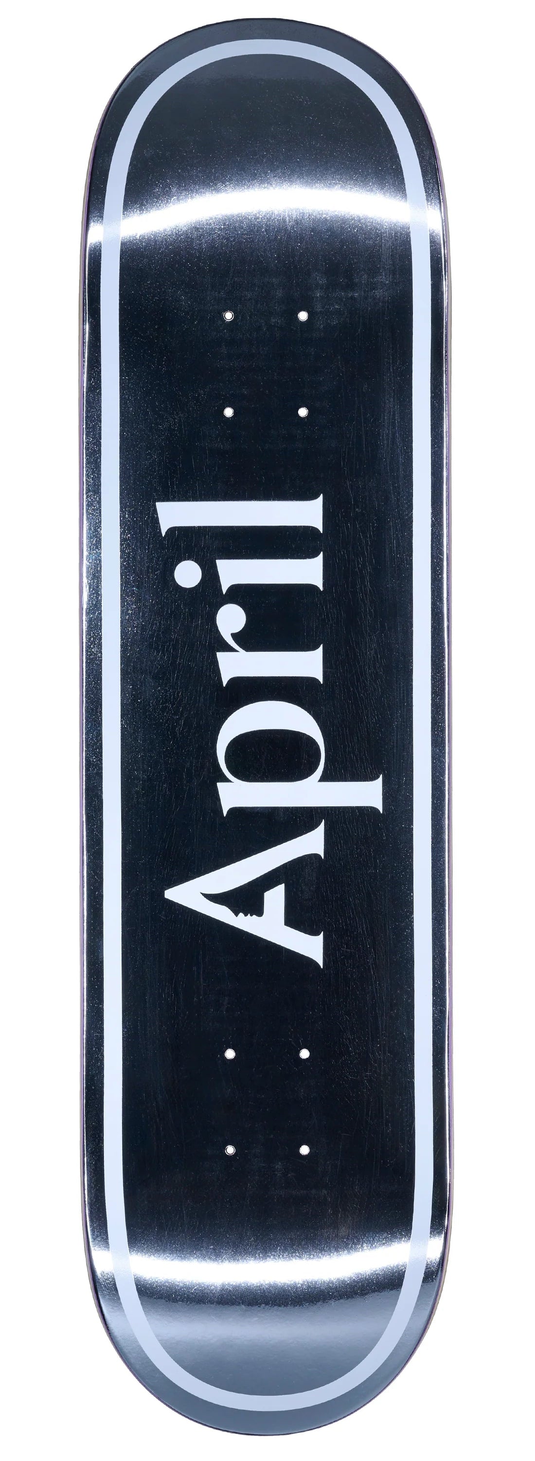 April Skateboards OG Logo Silver Foil Deck 8.25"