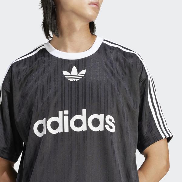 Adidas Adicolor Poly Jersey Tee Black - White-Black Sheep Skate Shop