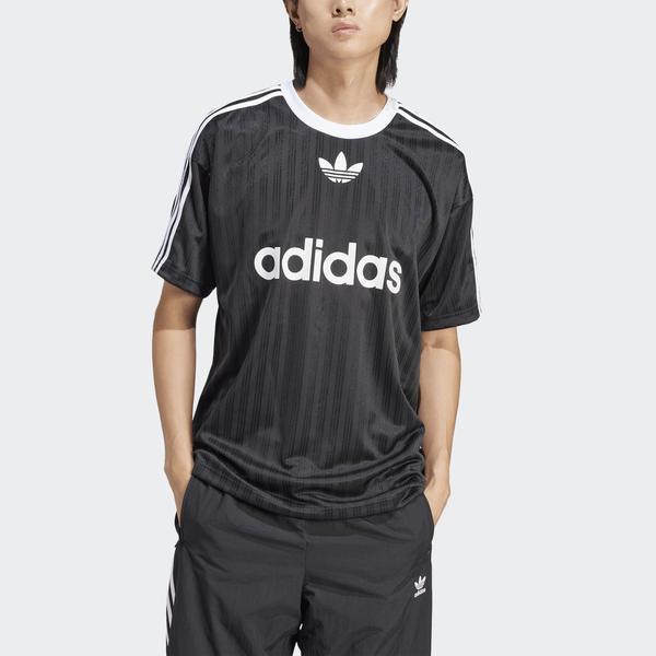 Adidas Adicolor Poly Jersey Tee Black - White-Black Sheep Skate Shop