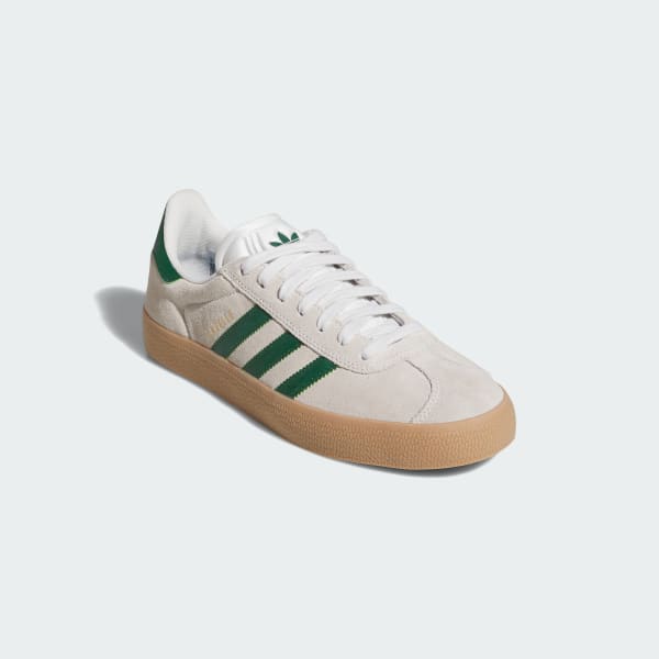 Adidas Gazelle ADV Crystal White - Crystal White - Gum-Black Sheep Skate Shop