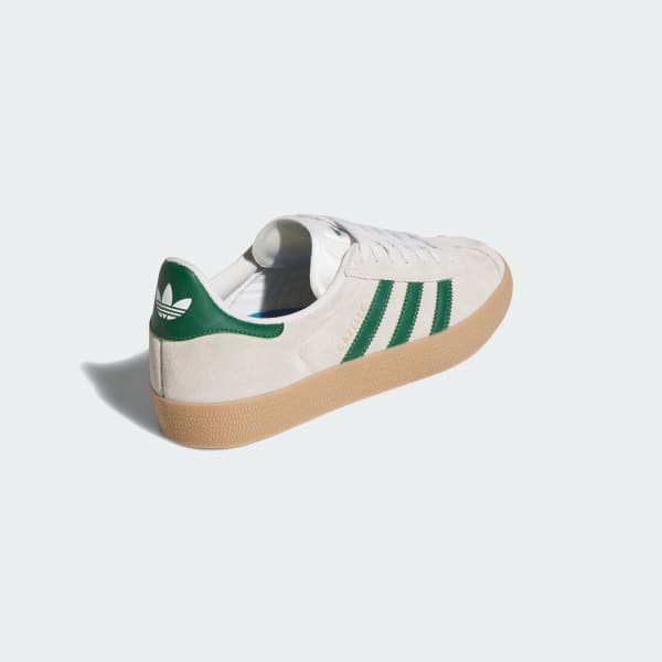 Adidas Gazelle ADV Crystal White - Crystal White - Gum-Black Sheep Skate Shop
