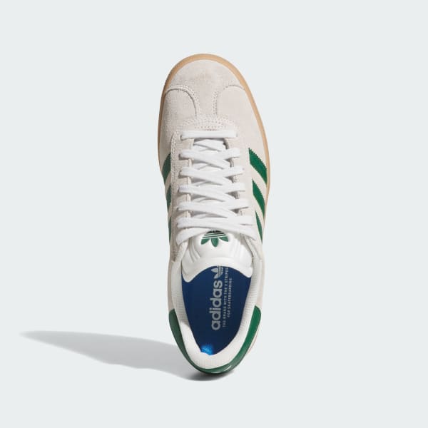 Adidas Gazelle ADV Crystal White - Crystal White - Gum-Black Sheep Skate Shop