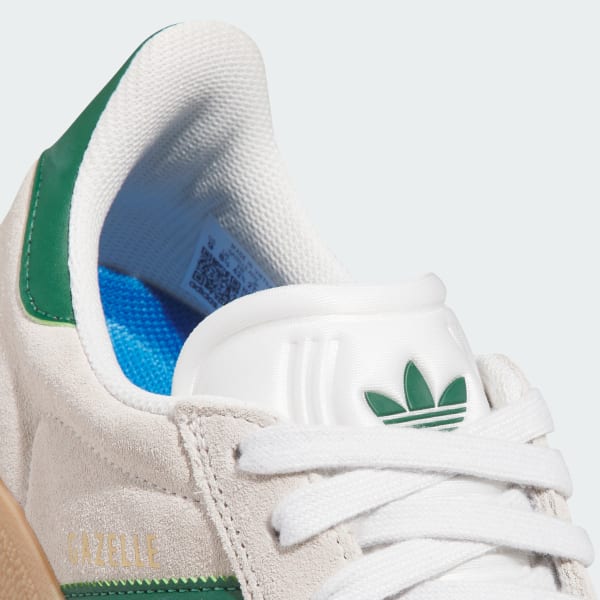 Adidas Gazelle ADV Crystal White - Crystal White - Gum-Black Sheep Skate Shop