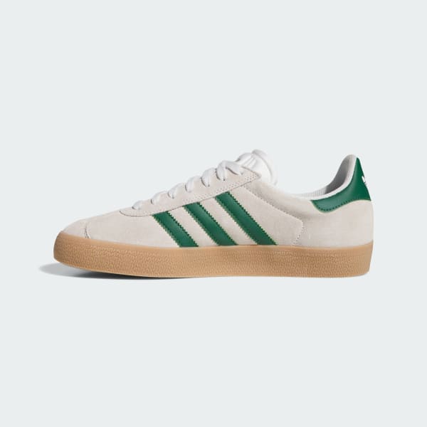 Adidas Gazelle ADV Crystal White - Crystal White - Gum-Black Sheep Skate Shop
