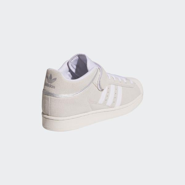 Adidas Pro Shell ADV Footwear White - Metallic Silver - Core White-Black Sheep Skate Shop
