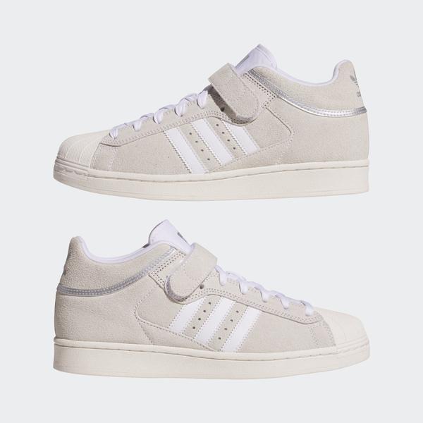 Adidas Pro Shell ADV Footwear White - Metallic Silver - Core White-Black Sheep Skate Shop