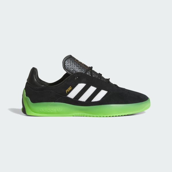 Adidas Puig Core Black - Cloud White - Semi Solar Green Black Sheep Skate Shop Adidas Puig Core Black - Cloud White - Semi Solar Green Black Sheep Skate Shop