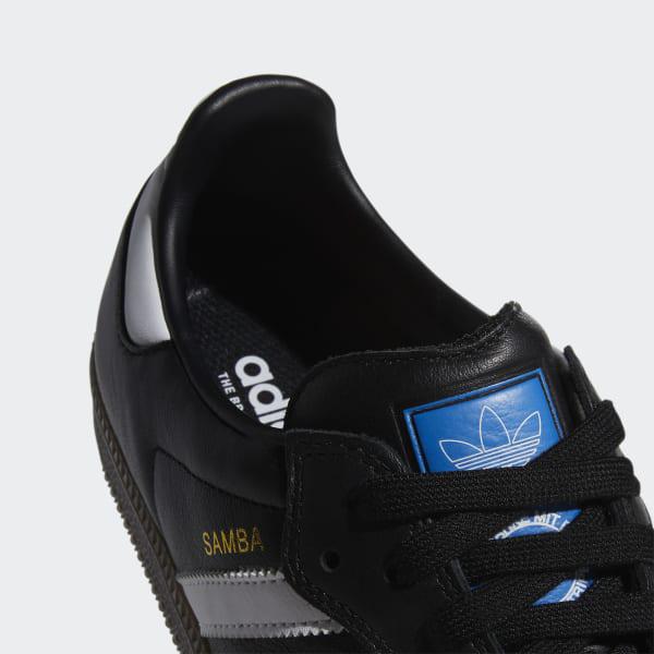 Adidas Samba ADV Core Black - Cloud White - Gold Metallic-Black Sheep Skate Shop