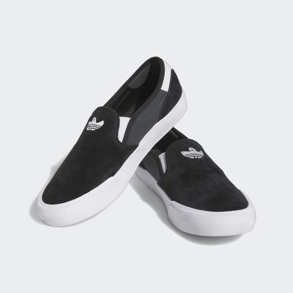 Adidas Shmoofoil Slip On Shoes Black - Grey Six - Cloud White-Black Sheep Skate Shop