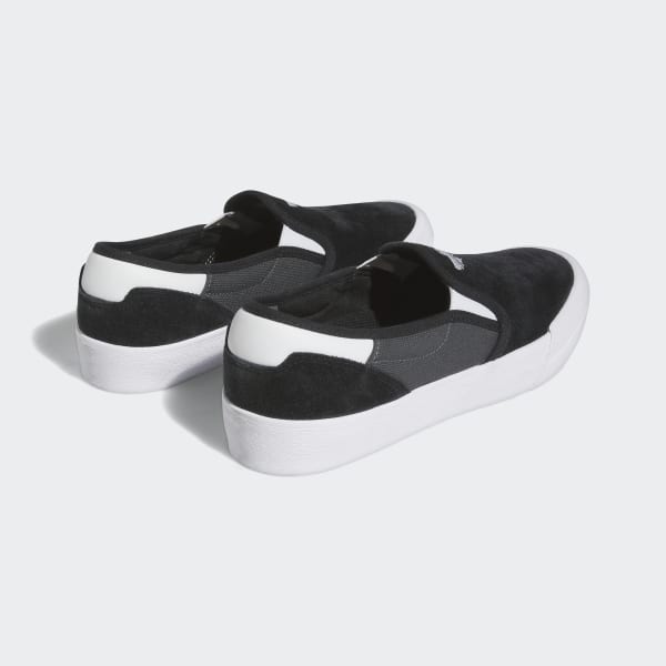 Adidas Shmoofoil Slip On Shoes Black - Grey Six - Cloud White-Black Sheep Skate Shop