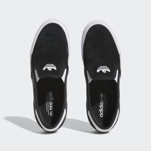 Adidas Shmoofoil Slip On Shoes Black - Grey Six - Cloud White-Black Sheep Skate Shop