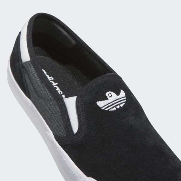 Adidas Shmoofoil Slip On Shoes Black - Grey Six - Cloud White-Black Sheep Skate Shop