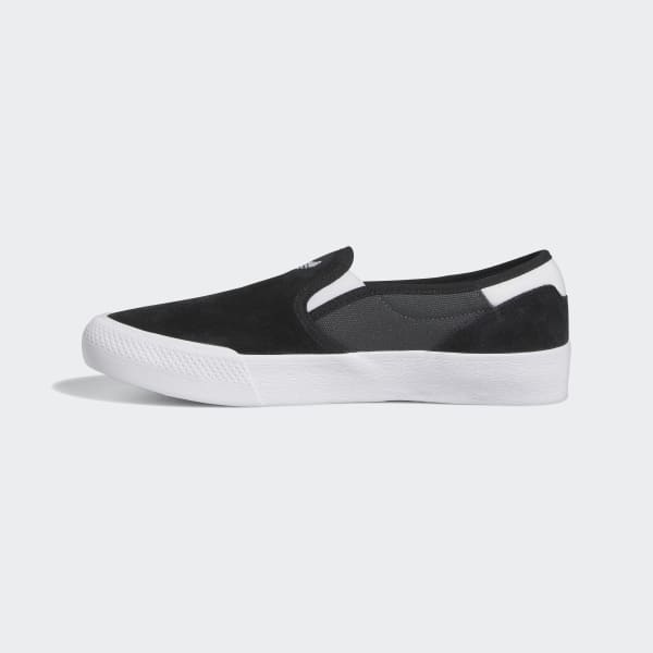 Adidas Shmoofoil Slip On Shoes Black - Grey Six - Cloud White-Black Sheep Skate Shop