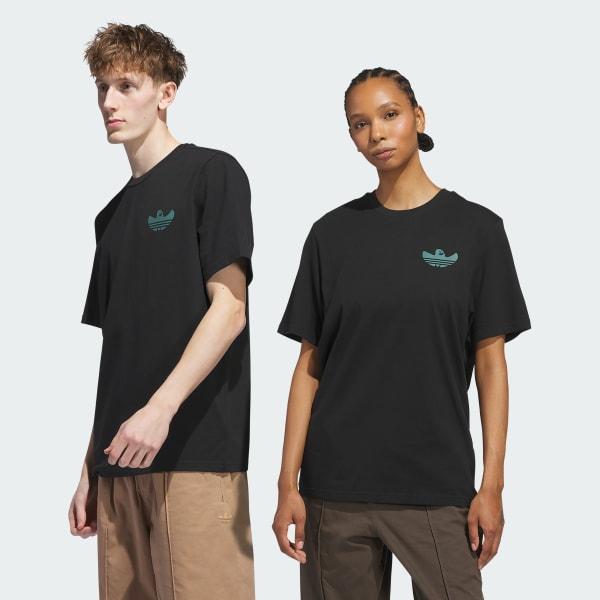 Adidas Skateboarding Shmoofoil Gonz Speedy Tee Black - Preloved Teal-Black Sheep Skate Shop