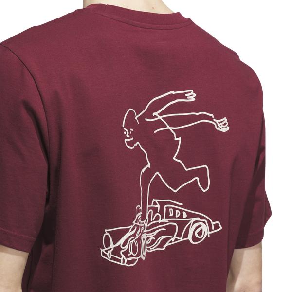 Adidas Skateboarding Shmoofoil Gonz Speedy Tee Shadow Red - Alumina-Black Sheep Skate Shop