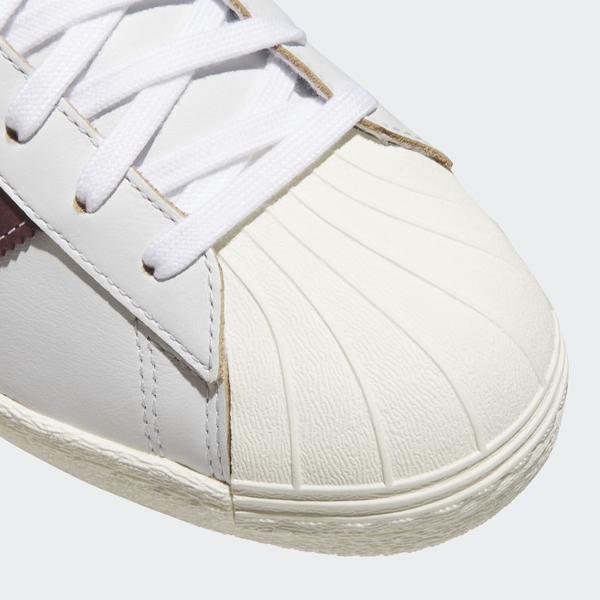 Adidas Superstar 80 ADV Crystal White - Shadow Red - Off White-Black Sheep Skate Shop