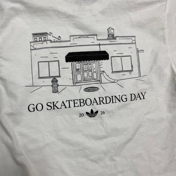 Adidas x Black Sheep Go Skate Day Tee White-Black Sheep Skate Shop