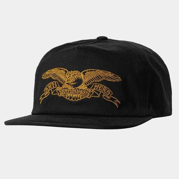 Anti Hero Basic Eagle Snapback Hat Black - Gold – Black Sheep