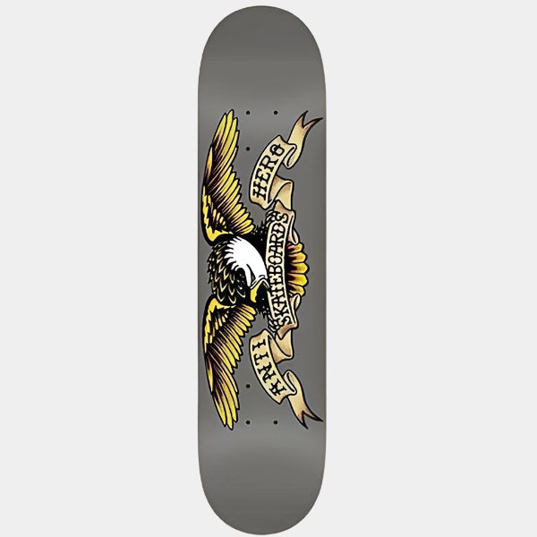Anti Hero Classic Eagle Deck Larger 8.25" Grey-Black Sheep Skate Shop