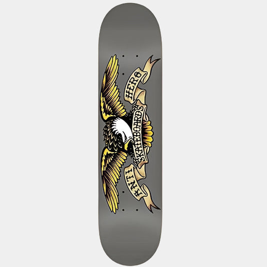 Anti Hero Classic Eagle Deck Larger 8.25" Grey-Black Sheep Skate Shop