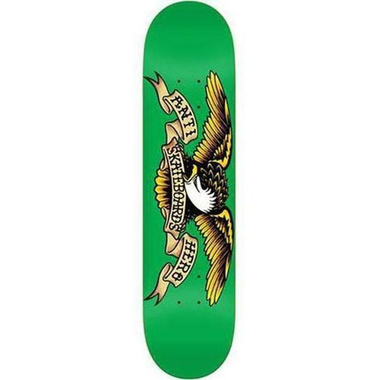 Anti Hero Classic Eagle Deck Medium 7.81" Green-Black Sheep Skate Shop