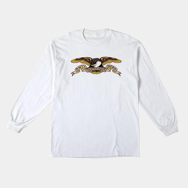 Anti Hero Eagle Long Sleeve T-Shirt White-Black Sheep Skate Shop