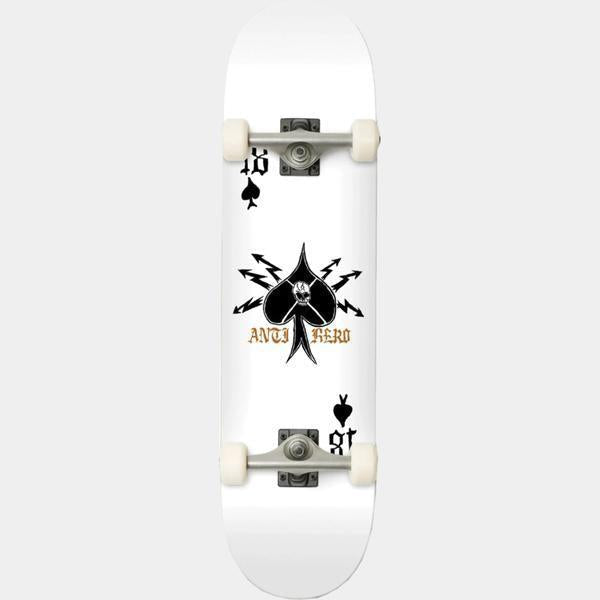 Anti Hero High Card Complete Skateboard 8.5" White-Black Sheep Skate Shop