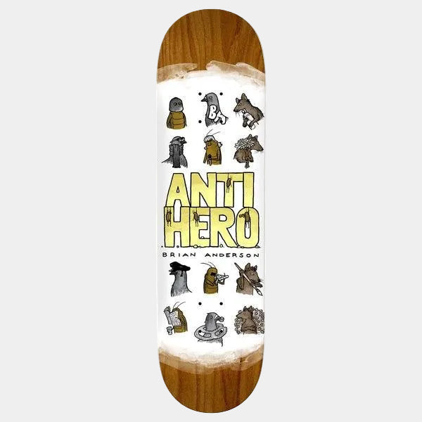 Anti Hero Skateboards Brian Anderson Usual Suspect Deck 8.75"-Black Sheep Skate Shop