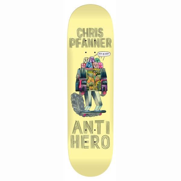 Anti Hero Skateboards Chris Pfanner Hug The Pavement Deck 8.06