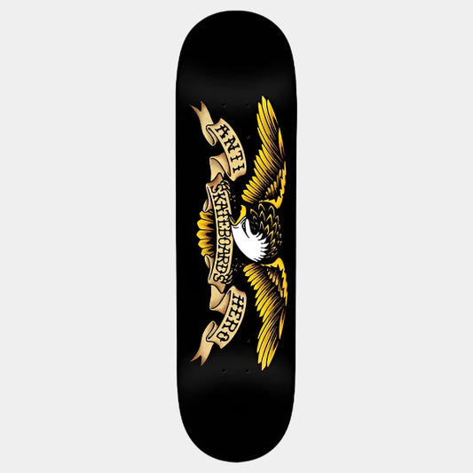 Anti Hero Skateboards Eagle DBX Basalt Deck 8.5" Black-Black Sheep Skate Shop