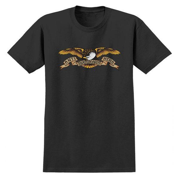 Anti Hero Skateboards Eagle Tee Black-Black Sheep Skate Shop