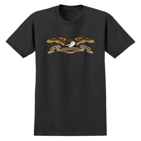Anti Hero Skateboards Eagle Tee Black-Black Sheep Skate Shop
