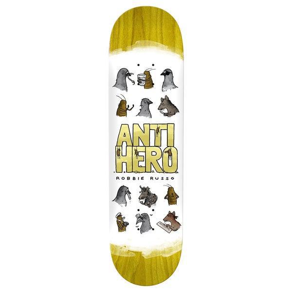 Anti Hero Skateboards Robbie Russo Usual Suspect Deck 8.25"-Black Sheep Skate Shop