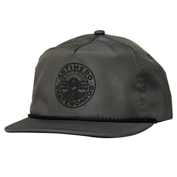 Anti Hero Stay Ready Rope Snapback Hat Charcoal - Black-Black Sheep Skate Shop