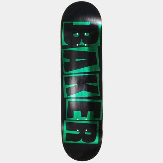 Baker Skateboards Jacopo Carozzi Brand Logo Deck 8.25" Black - Green-Black Sheep Skate Shop