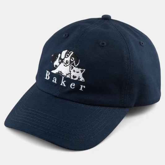 Baker Skateboards Where My Dogs At Strapback Dad Hat Navy-Black Sheep Skate Shop