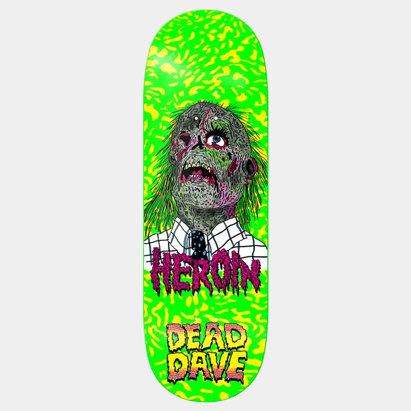 Heroin Skateboards Dead Dave Dead Head Deck 10.125"