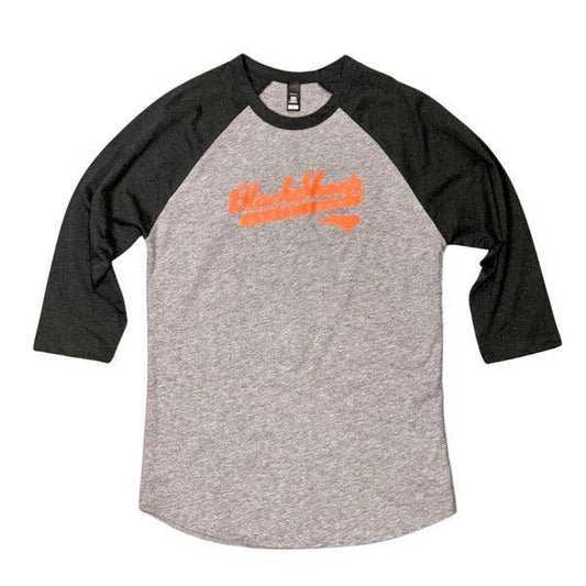 Black Sheep Athletic Logo Raglan Tee Heather Grey-Black Sheep Skate Shop