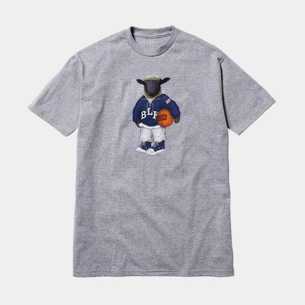 Black Sheep Ballin' Tee Heather Grey-Black Sheep Skate Shop