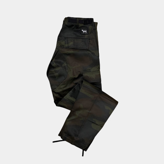 Black Sheep Cargo Skate Pants - Midnight Woodland Camo-Black Sheep Skate Shop
