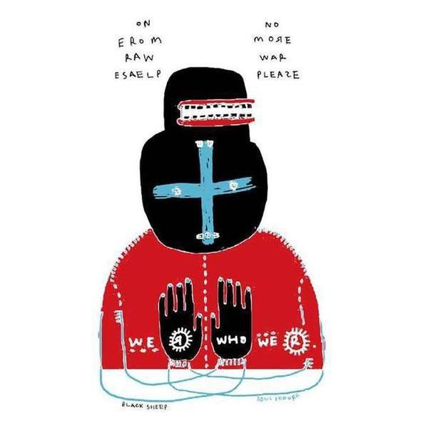 Black Sheep Chet Childress No More War Tee Black-Black Sheep Skate Shop