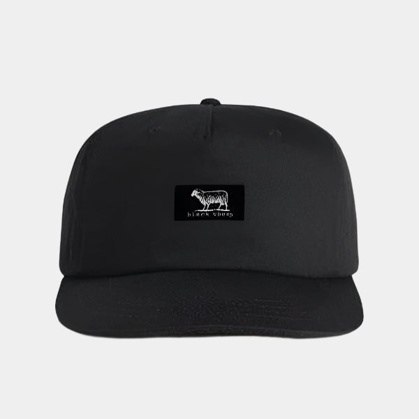 Black Sheep Cotton "Surf Cap" Snapback Hat Black-Black Sheep Skate Shop