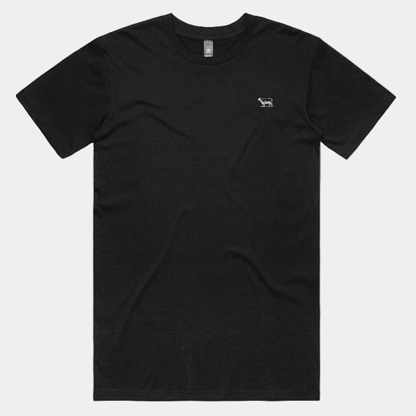 Black Sheep Embroidered Icon Tee Black-Black Sheep Skate Shop