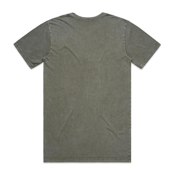 Black Sheep Embroidered Icon Tee Faded Moss Stone Wash-Black Sheep Skate Shop