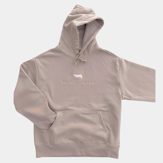 Black Sheep Embroidered OG Logo Heavy Weight Hooded Sweatshirt Sand-Black Sheep Skate Shop